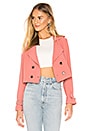 view 1 of 5 Ariel Crop Trench Coat in Dusty Rose