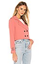 view 3 of 5 Ariel Crop Trench Coat in Dusty Rose