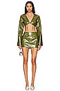 view 4 of 4 Ethel Faux Leather Jacket in Olive