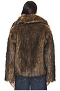 view 3 of 4 Kennedy Faux Fur Coat in Brown