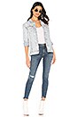view 4 of 4 Kirsten Star Denim Jacket in Light Blue Wash