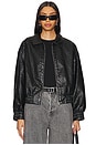 view 1 of 5 Alia Faux Leather Jacket in Black