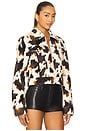 view 3 of 5 Leah Cow Print Jacket in Cowhide