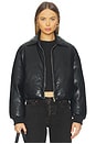 view 1 of 5 Sanja Faux Leather Jacket in Black