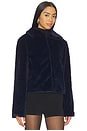 view 2 of 4 x Emma Leger Tianna Faux Fur Jacket in Navy