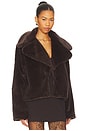 view 2 of 4 Willow Faux Fur Coat in Brown