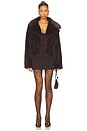 view 4 of 4 Willow Faux Fur Coat in Brown