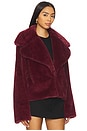 view 2 of 4 x Emma Leger Willow Faux Fur Coat in Oxblood