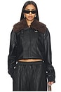 view 1 of 4 Philomena Faux Leather Jacket in Black