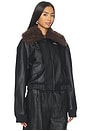 view 2 of 4 Philomena Faux Leather Jacket in Black