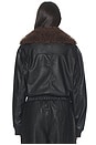 view 3 of 4 Philomena Faux Leather Jacket in Black