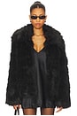 view 1 of 4 Kennedy Faux Fur Coat in Black