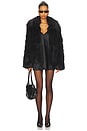 view 4 of 4 Kennedy Faux Fur Coat in Black