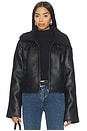 view 1 of 5 Lucinda Faux Leather Jacket in Black