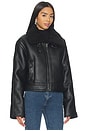 view 3 of 5 Lucinda Faux Leather Jacket in Black