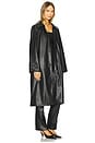 view 2 of 3 Francine Faux Leather Coat in Black
