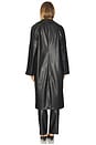 view 3 of 3 Francine Faux Leather Coat in Black