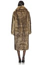 view 3 of 3 x Emma Leger Carmela Faux Fur Coat in Brown