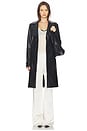 view 2 of 5 Morgan Faux Leather Coat in Black