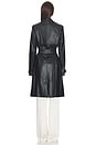 view 4 of 5 Morgan Faux Leather Coat in Black