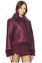 view 3 of 5 BLOUSON SHANI in Oxblood