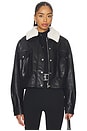view 1 of 5 Colette Faux Leather Jacket in Black