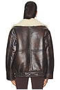 view 4 of 5 Georgiana Faux Leather Jacket in Brown