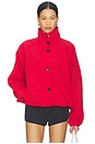 view 1 of 5 Kirrily Funnel Neck Jacket in Red