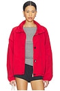view 2 of 5 Kirrily Funnel Neck Jacket in Red