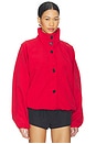 view 3 of 5 Kirrily Funnel Neck Jacket in Red