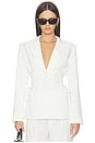 view 1 of 5 Jennifer Lace Up Blazer in Ivory