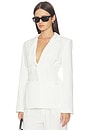 view 3 of 5 Jennifer Lace Up Blazer in Ivory