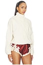 view 4 of 5 Kirrily Funnel Neck Jacket in Cream