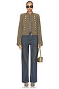 view 6 of 6 Elise Military Jacket in Olive