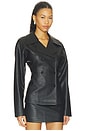 view 2 of 5 Caroline Faux Leather Jacket in Black