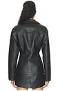 view 4 of 5 Caroline Faux Leather Jacket in Black