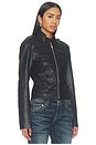 view 2 of 5 Copen Faux Leather Jacket in Black