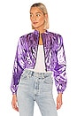 view 1 of 4 Dakota Metallic Jacket in Purple