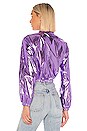 view 3 of 4 Dakota Metallic Jacket in Purple
