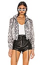 view 1 of 4 Fiona Windbreaker Jacket in Grey Snake