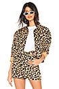 view 1 of 4 Violet Denim Jacket in Leopard