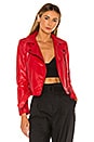 view 1 of 4 BLOUSON MOTARD KAILEY in Red