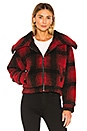 view 2 of 5 Candy Zip Front Jacket in Red Plaid