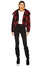 view 5 of 5 Candy Zip Front Jacket in Red Plaid