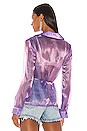 view 4 of 5 BLOUSON EN ORGANZA REMI in Iridescent Blue