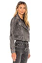 view 2 of 4 Faith Denim Moto Jacket in Washed Black