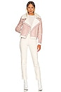 view 6 of 6 Genna Zip Up Jacket in Blush