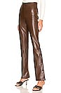 view 3 of 5 PANTALON PALOMA in Chocolate Brown