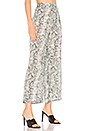 view 2 of 4 Abril Wide Leg Pant in Teal Snake