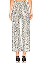 view 3 of 4 Abril Wide Leg Pant in Teal Snake